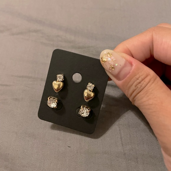 3-pairs elegance studs earrings set - Picture 3 of 3